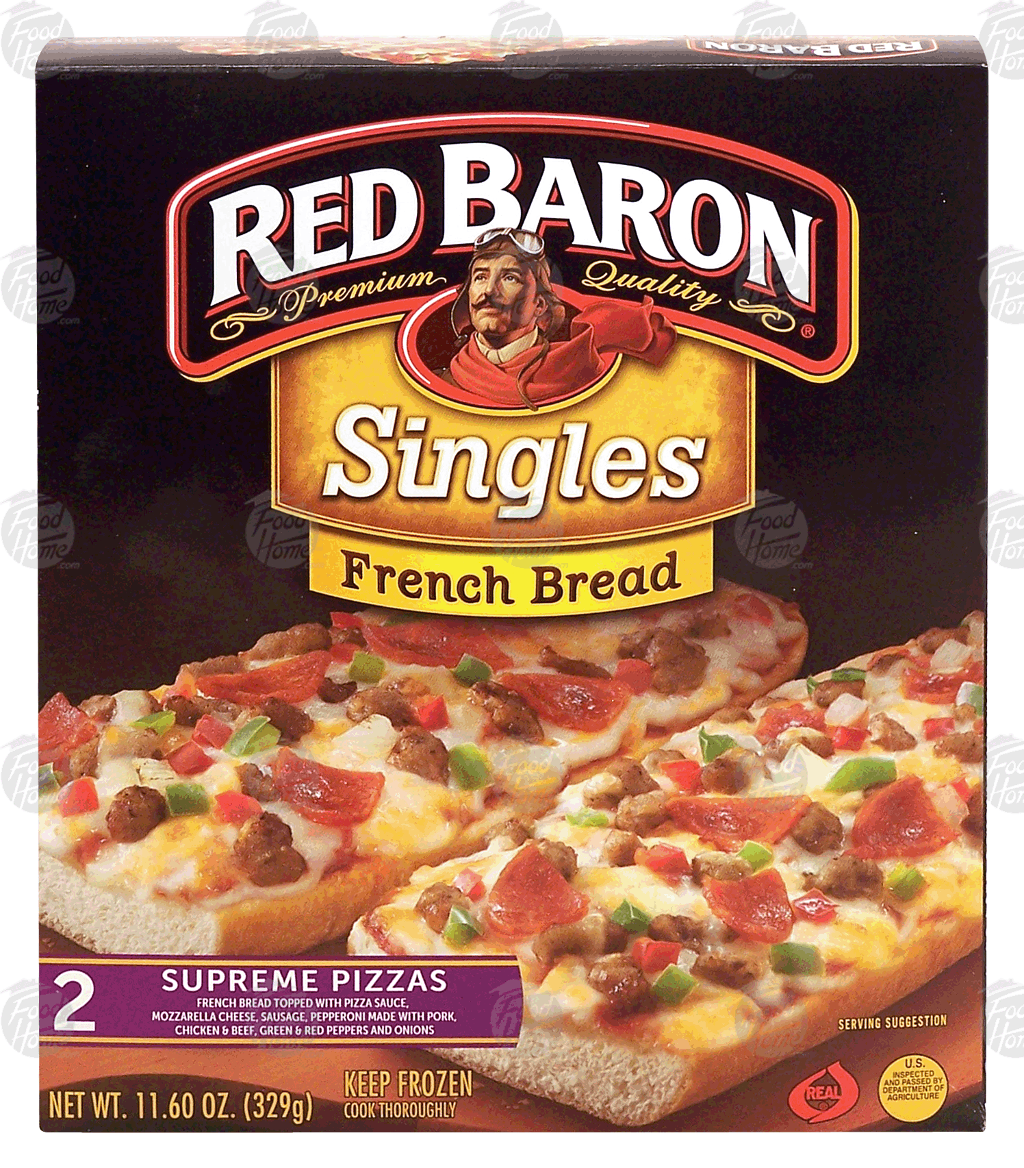 Red Baron Singles french bread, supreme pizzas, 2 pizzas Full-Size Picture